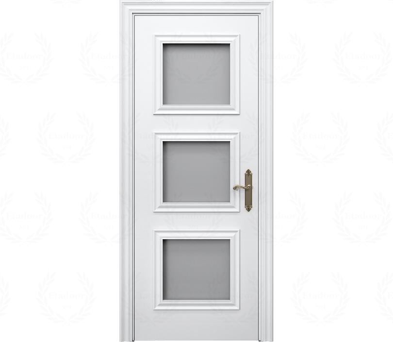 Дверь межкомнатная со стеклом Каталина ДО6 с патиной