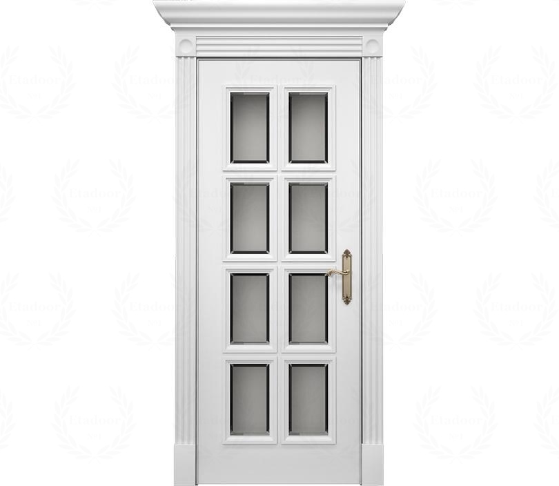 Дверь межкомнатная со стеклом Монца ДО1 с патиной