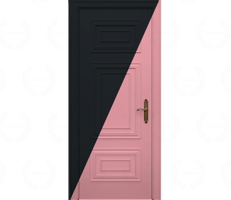 Дверь межкомнатная глухая двухцветная Каталина ДГ5