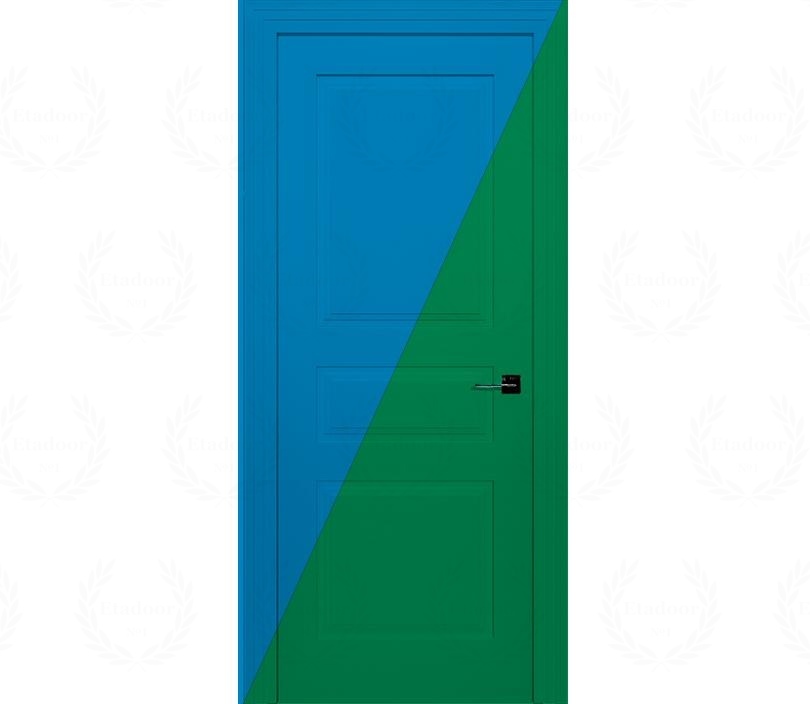 Дверь межкомнатная глухая Римини ДГ3 двухцветная