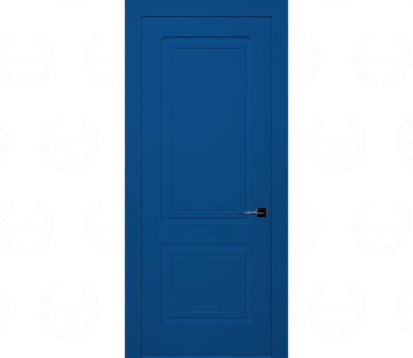 Дверь межкомнатная глухая Милан ДГ2 синяя