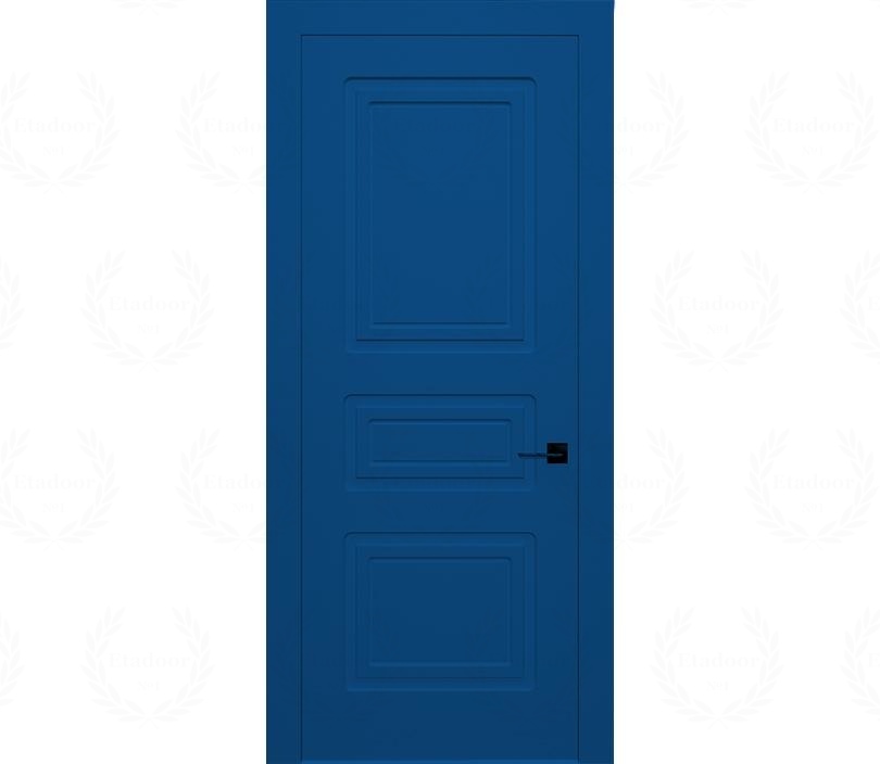 Дверь межкомнатная глухая Милан ДГ3 синяя