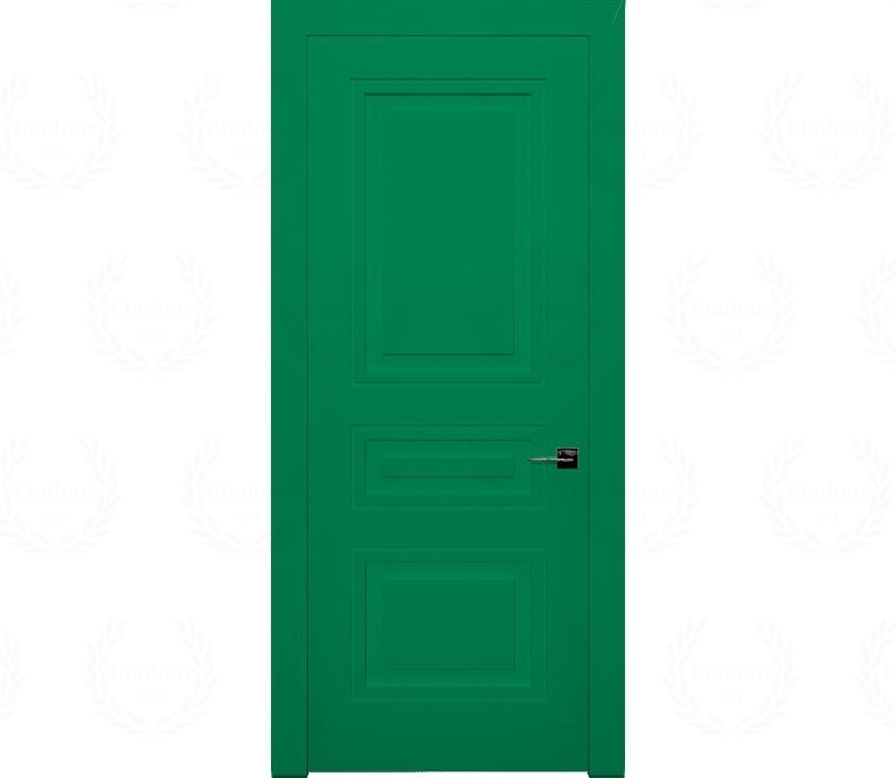 Дверь межкомнатная глухая в эмали Гранада ДГ3 зеленая