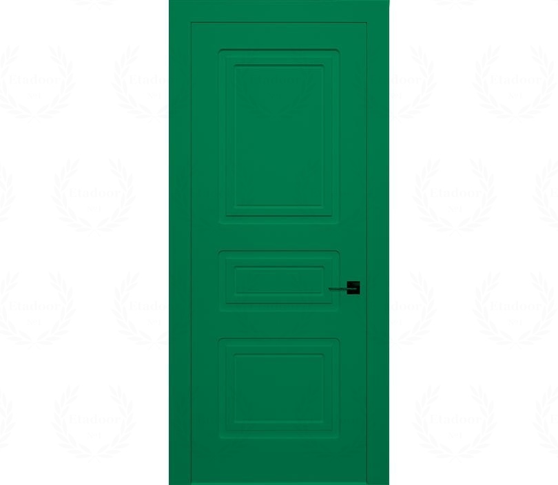 Дверь межкомнатная глухая Милан ДГ3 зеленая