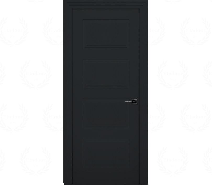Дверь межкомнатная глухая Римини ДГ4 черная