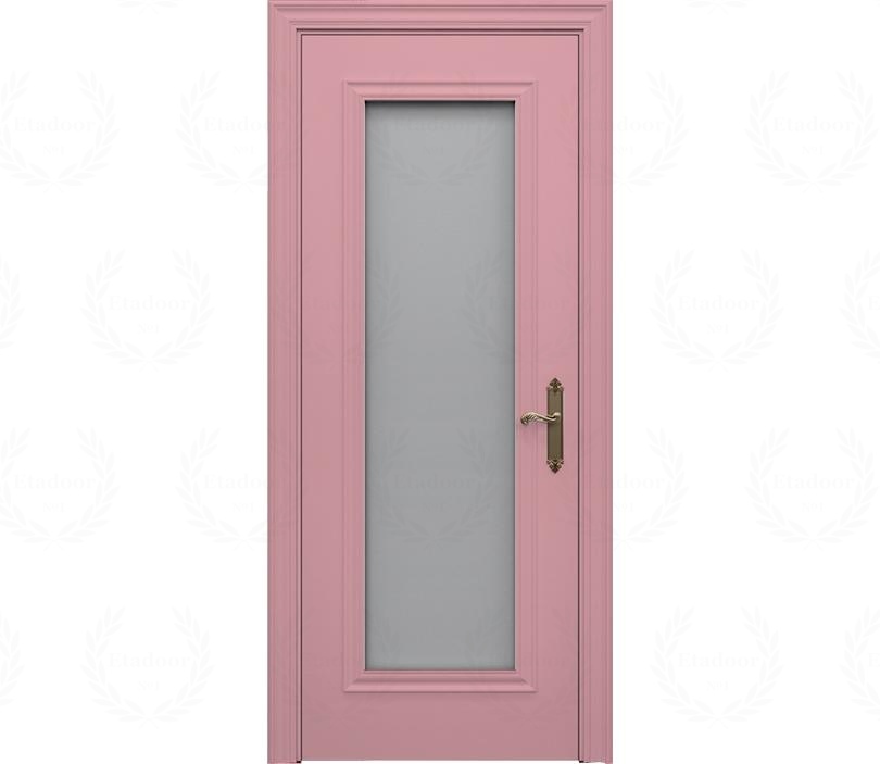 Дверь межкомнатная со стеклом Каталина ДО1 цвет магнолия
