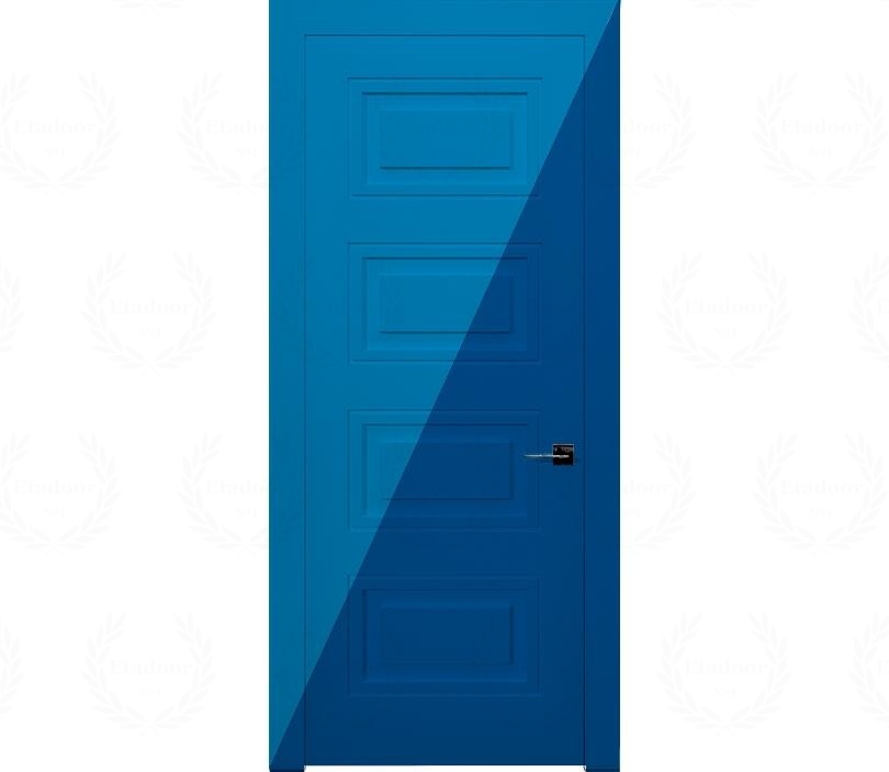 Дверь межкомнатная глухая в эмали Гранада ДГ4 голубая