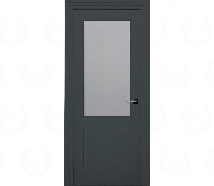 Дверь межкомнатная со стеклом Римини ДО2 графит