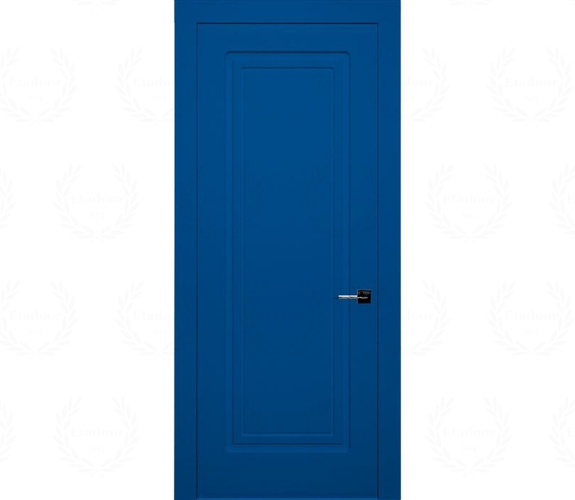 Дверь межкомнатная глухая Милан ДГ1 синяя
