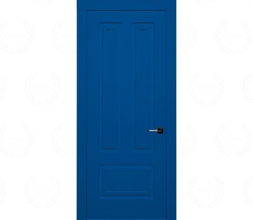 Дверь межкомнатная глухая Милан ДГ10 синяя