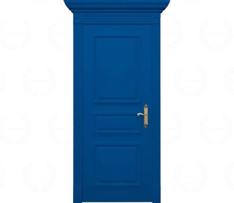 Дверь межкомнатная глухая Монца ДГ3 синяя