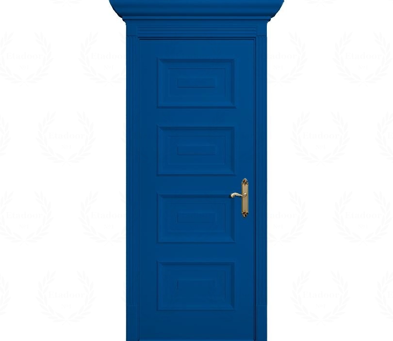 Дверь межкомнатная глухая Неаполь ДГ4 синяя