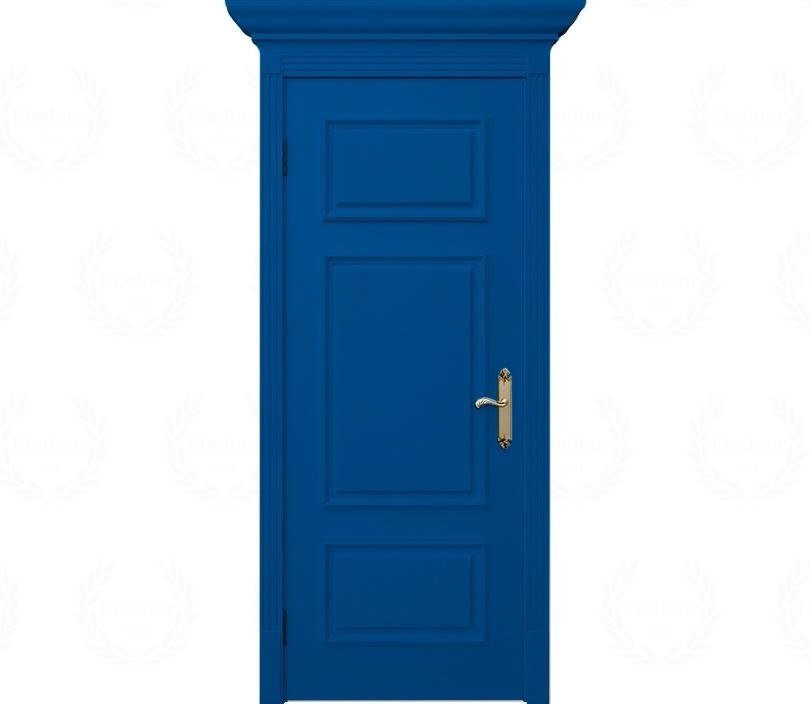 Дверь межкомнатная глухая Венеция ДГ5 синяя