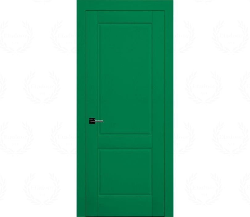 Дверь межкомнатная глухая Лондон ДГ2 зеленая