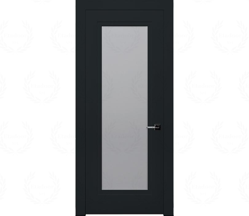 Дверь межкомнатная со стеклом Гранада ДО1 черная