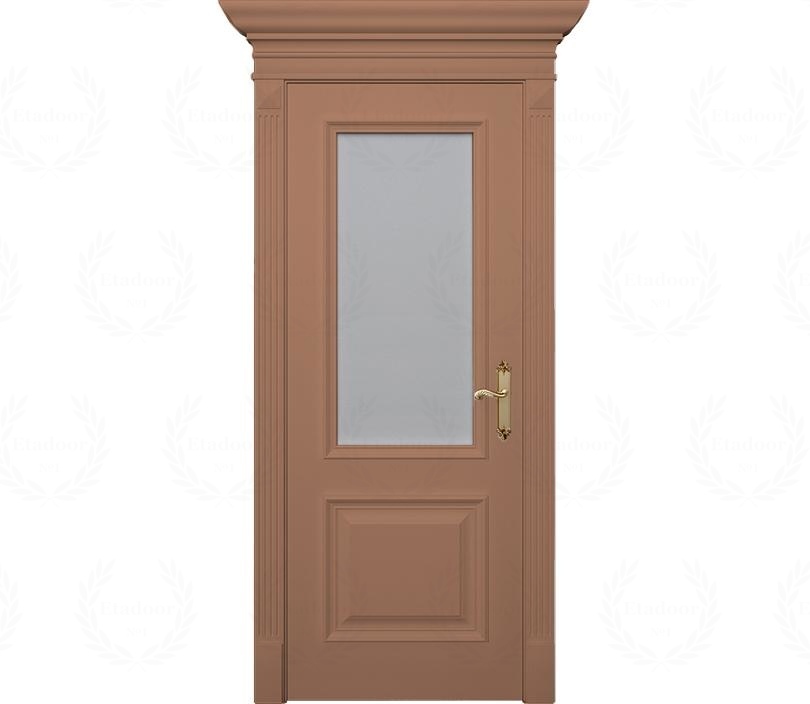 Дверь межкомнатная со стеклом Палермо ДО2 капучино