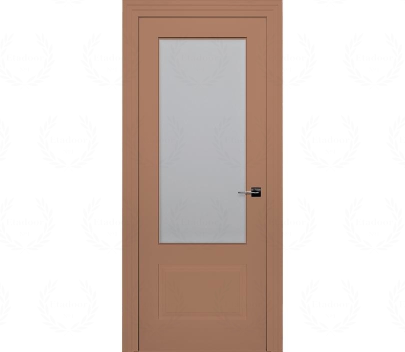 Дверь межкомнатная со стеклом Римини ДО2-2 капучино