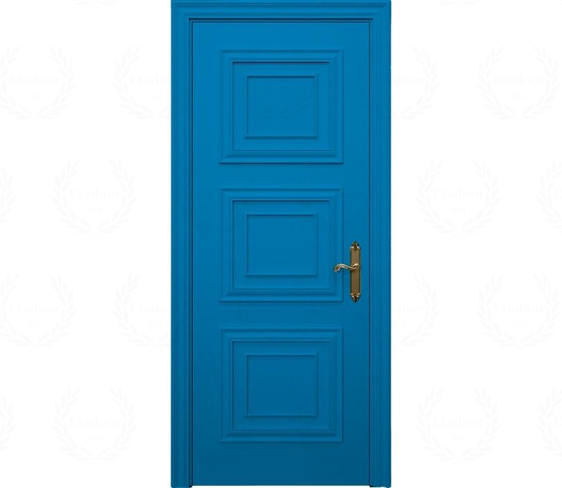 Дверь межкомнатная глухая Каталина ДГ6 голубая