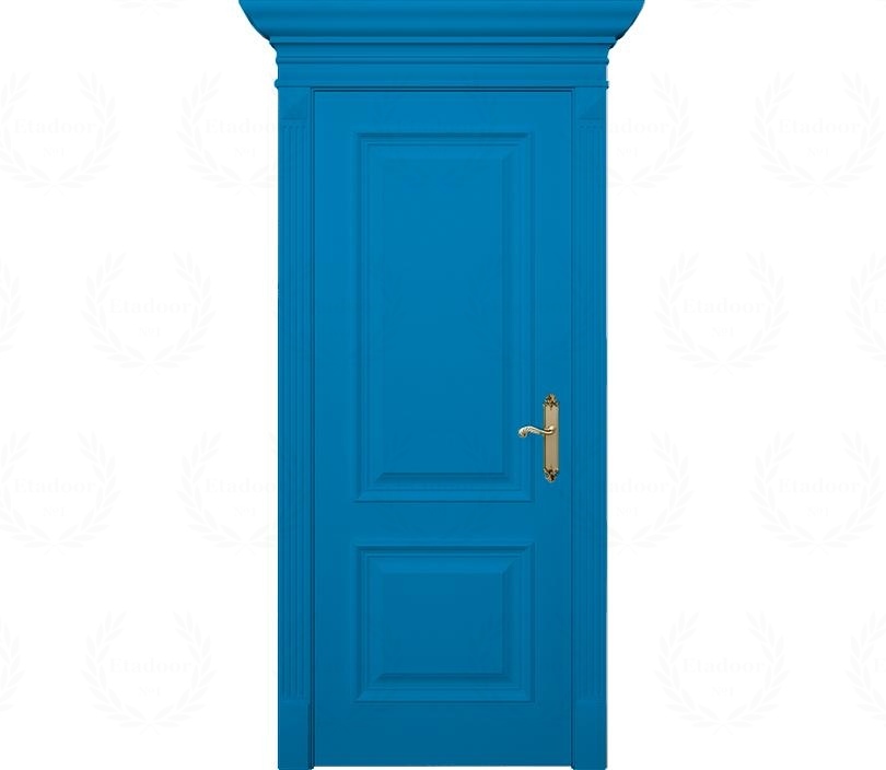Дверь межкомнатная глухая Палермо ДГ2 голубая