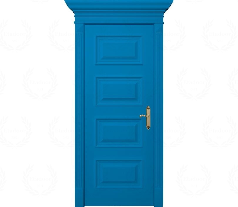 Дверь межкомнатная глухая Палермо ДГ4 голубая