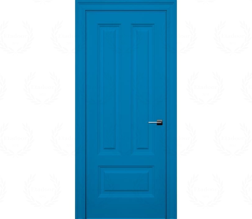 Дверь межкомнатная глухая Савона ДГ10 голубая