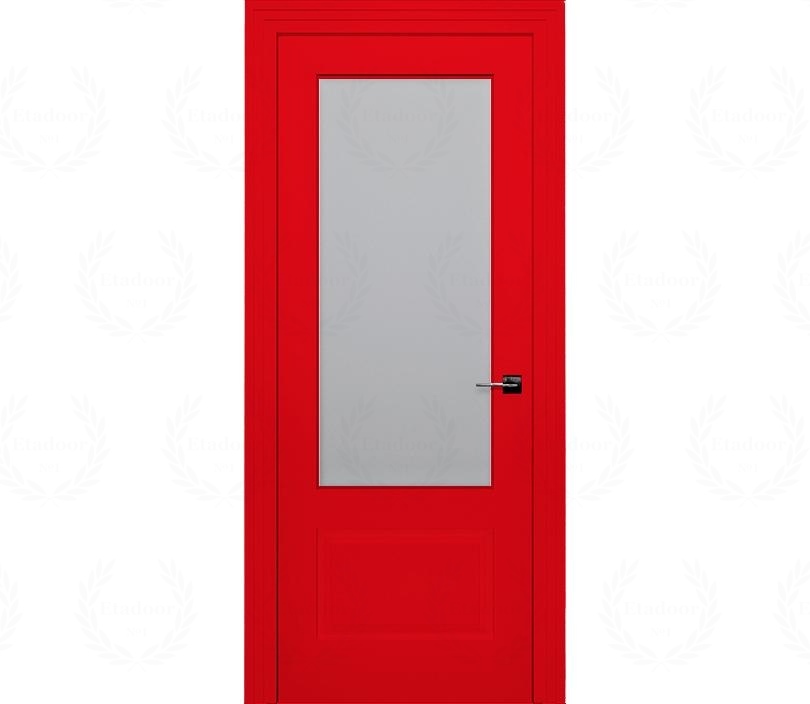 Дверь межкомнатная со стеклом Римини ДО2-2 красная