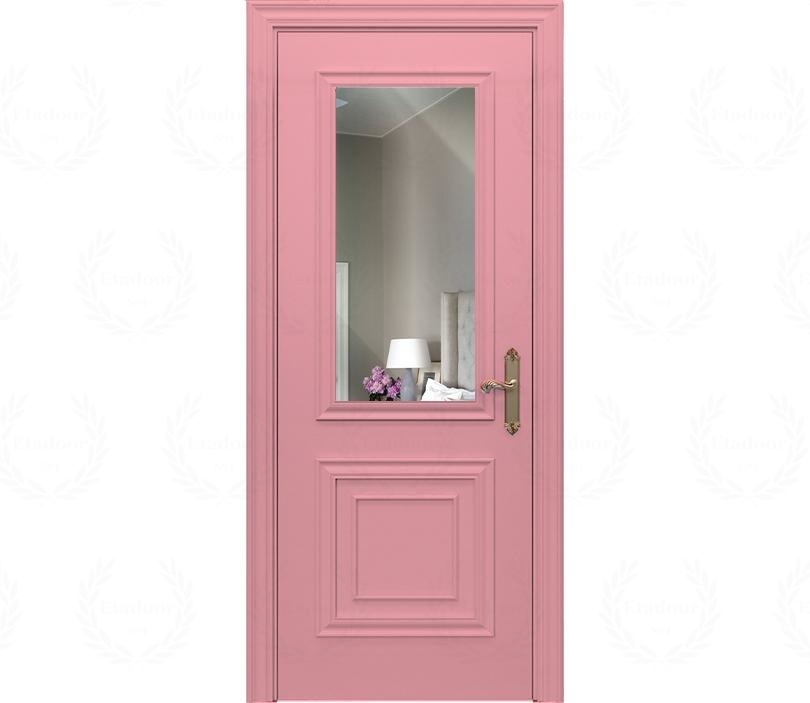 Дверь межкомнатная с зеркалом Каталина ДО2 магнолия
