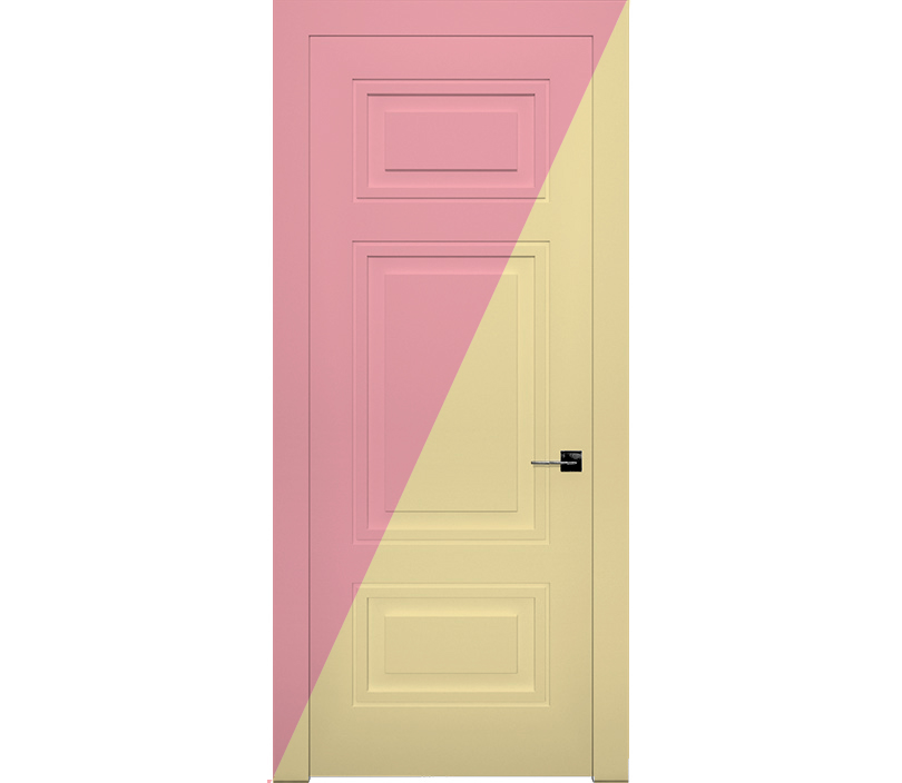 Дверь межкомнатная глухая двухцветная Гранада лайт ДГ5