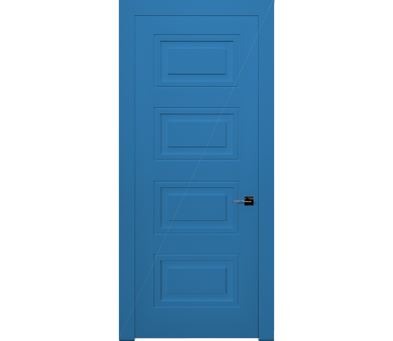 Дверь межкомнатная глухая в эмали Гранада ДГ4 голубая
