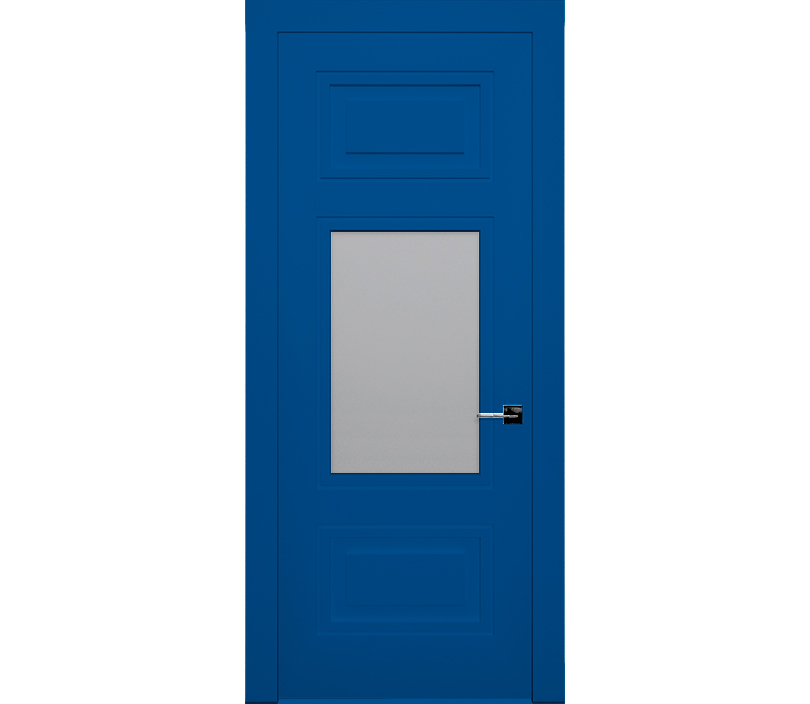 Дверь межкомнатная со стеклом Гранада лайт ДО5 синяя