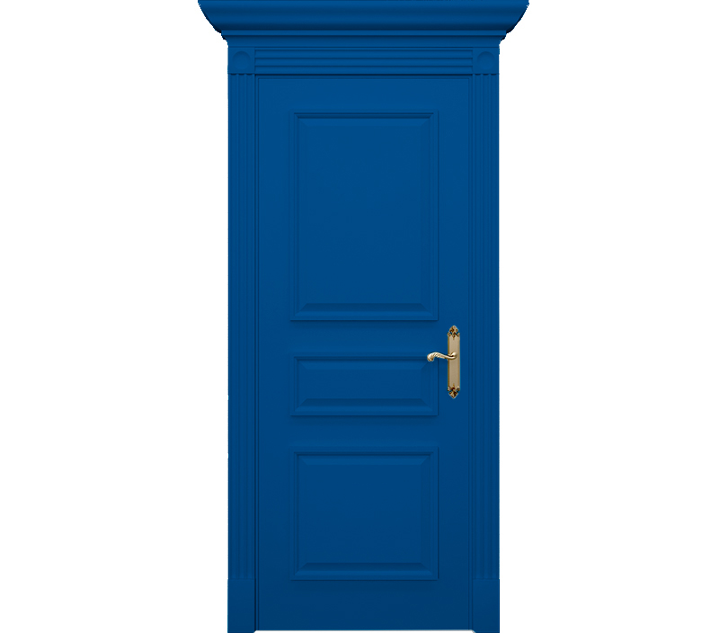 Дверь межкомнатная глухая Монца ДГ3 синяя