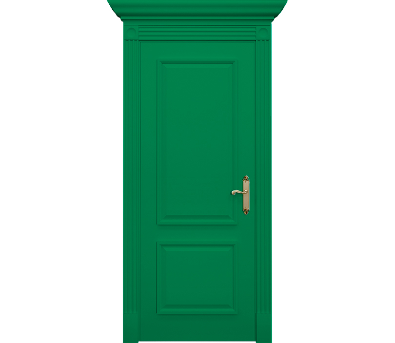 Дверь межкомнатная глухая Монца ДГ2 зеленая