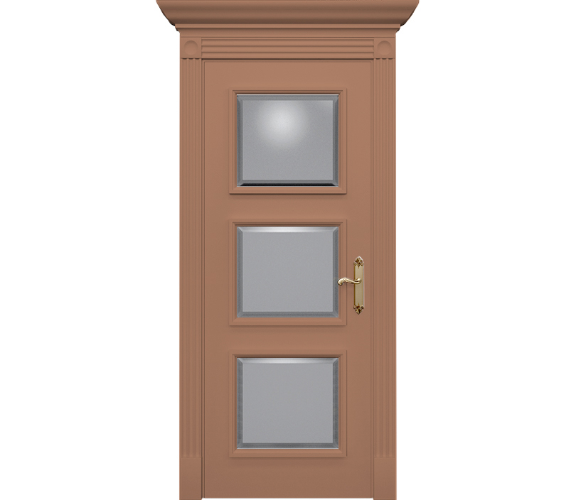 Дверь межкомнатная со стеклом Монца ДО6 капучино